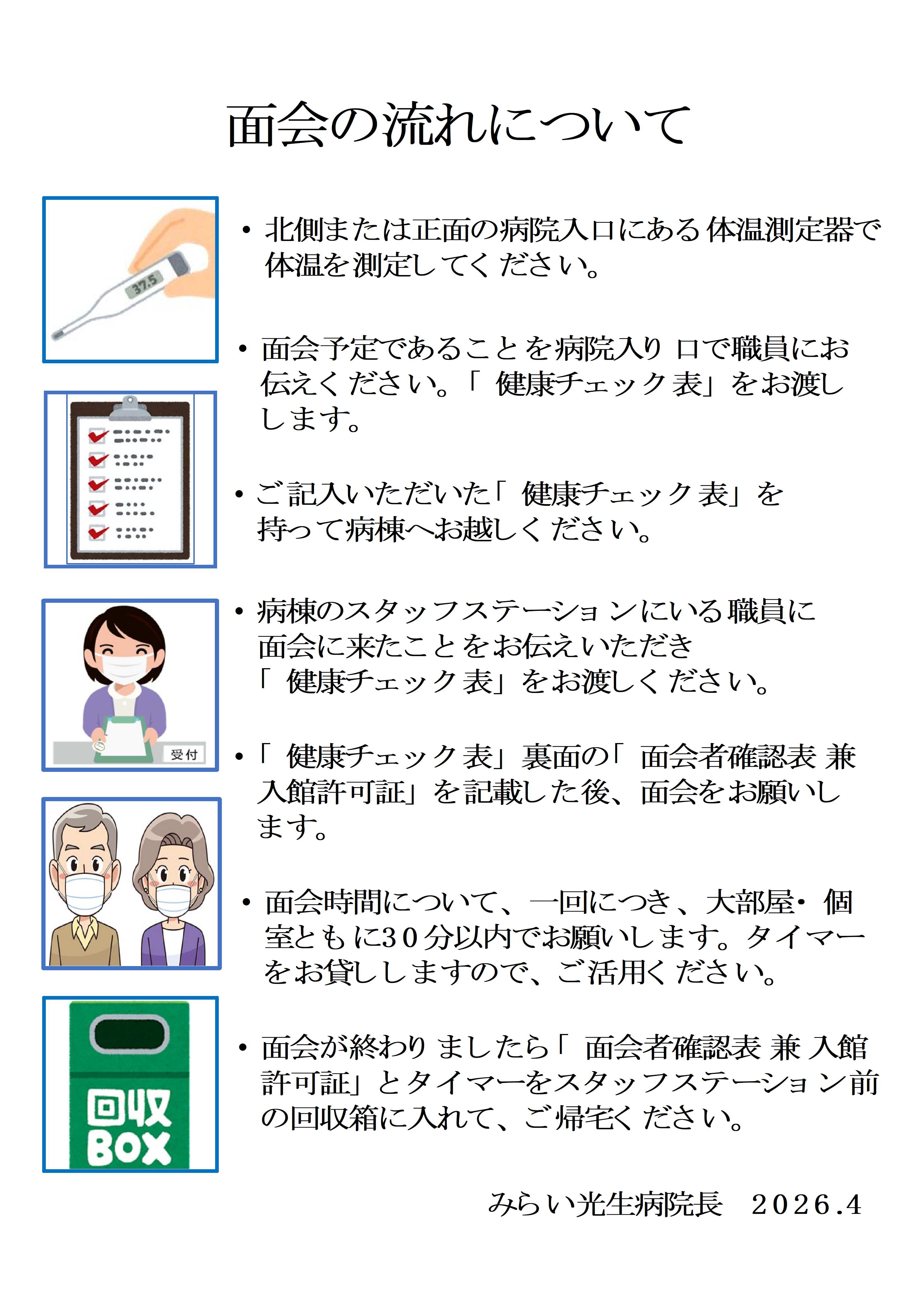 面会の流れについて